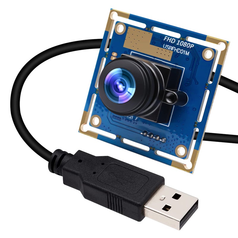 ELP USB Fisheye Camera - 180 Degree 1080P Wide Angle Webcam, High Speed 100fps for Windows, Linux, Android, Mac - Image 1